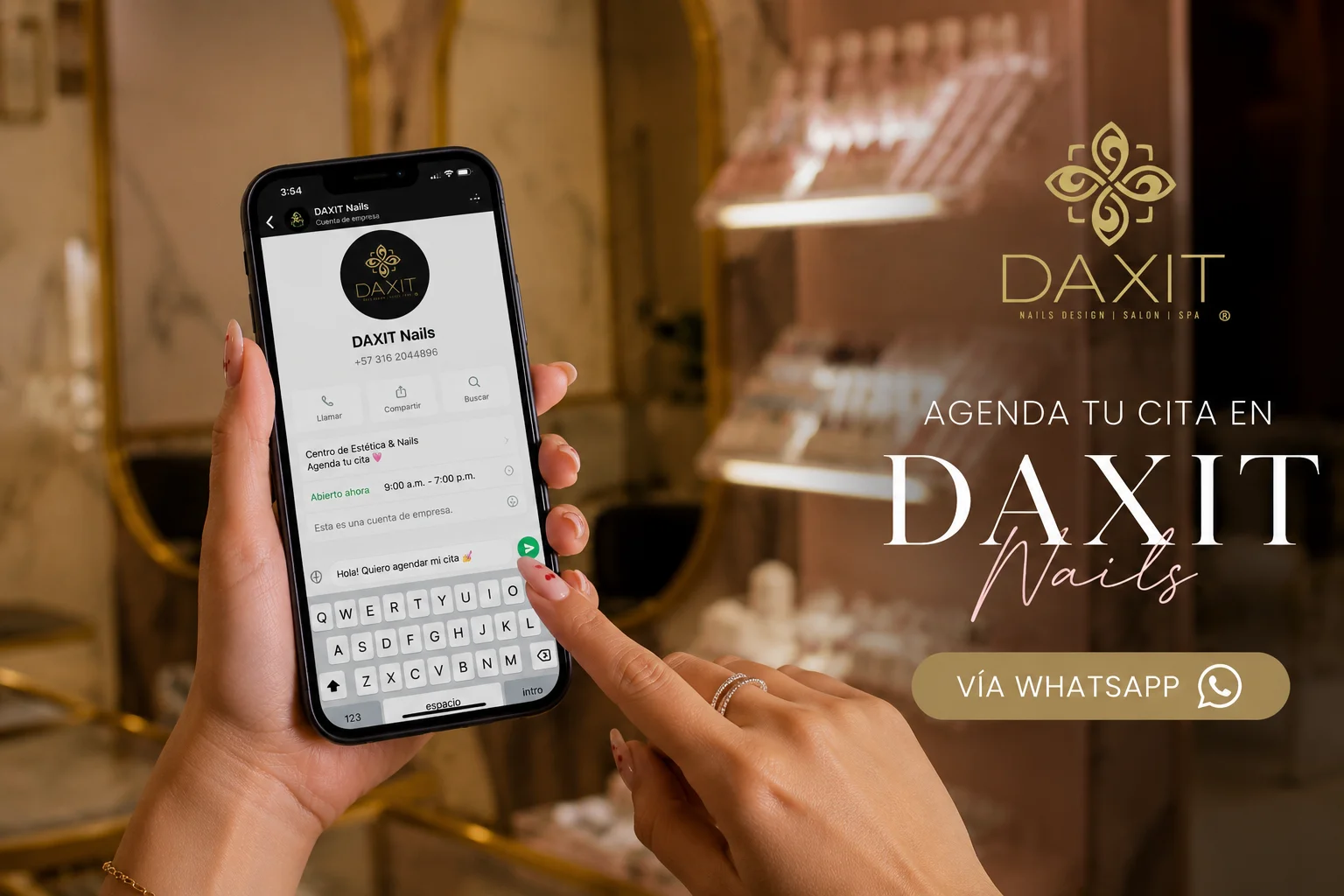 Agenda tu cita en DAXIT Nails